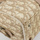Christian Dior Trotter Canvas Romantic Chain Bag PVC Ivory Silver Auth 184736-11