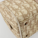 Christian Dior Trotter Canvas Romantic Chain Bag PVC Ivory Silver Auth 184736-13