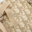 Christian Dior Trotter Canvas Romantic Chain Bag PVC Ivory Silver Auth 184736-14