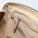 Christian Dior Trotter Canvas Romantic Chain Bag PVC Ivory Silver Auth 184736-22