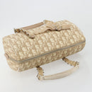 Christian Dior Trotter Canvas Romantic Chain Bag PVC Ivory Silver Auth 184736-6