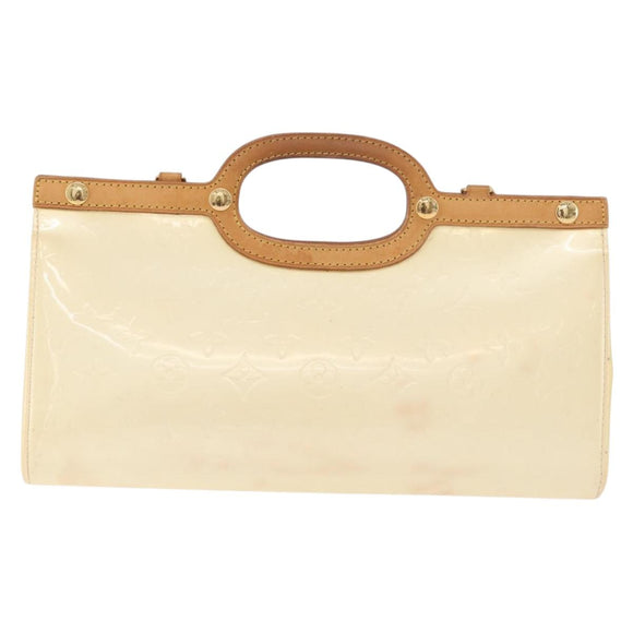 LOUIS VUITTON Monogram Vernis Roxbury Drive Bag 2Way Perle M91374 Auth 184738
