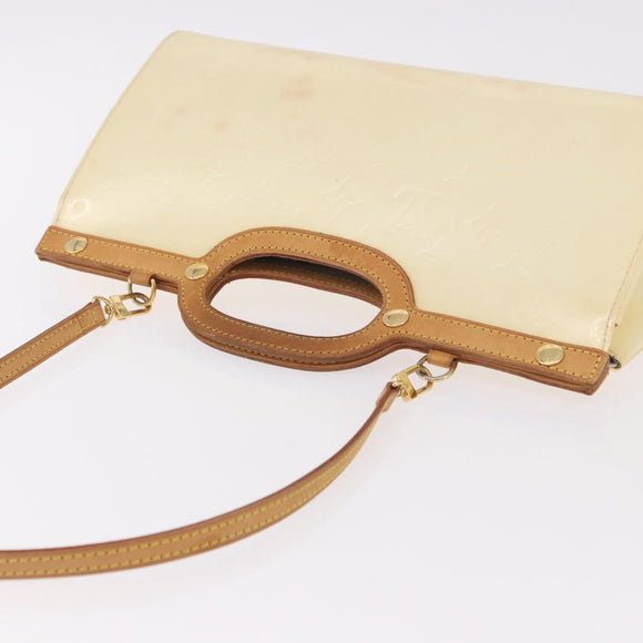 LOUIS VUITTON Monogram Vernis Roxbury Drive Bag 2Way Perle M91374 Auth 184738