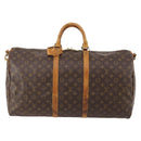 LOUIS VUITTON Monogram Keepall Bandouliere 55 Boston Bag M41414 LV Auth 184740-2