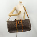 LOUIS VUITTON Monogram Keepall Bandouliere 55 Boston Bag M41414 LV Auth 184740-25