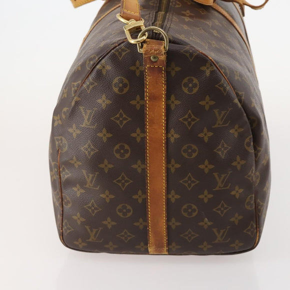 LOUIS VUITTON Monogram Keepall Bandouliere 55 Boston Bag M41414 LV Auth 184740
