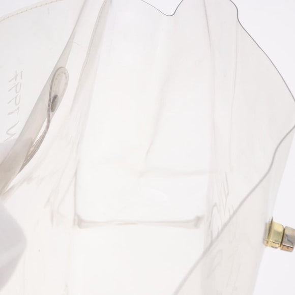 HERMES Vinyl Kelly Hand Bag Vinyl Clear Auth 184746