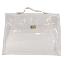 HERMES Vinyl Kelly Hand Bag Vinyl Clear Auth 184746-13
