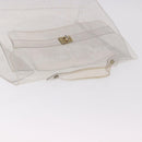 HERMES Vinyl Kelly Hand Bag Vinyl Clear Auth 184746-6