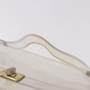 HERMES Vinyl Kelly Hand Bag Vinyl Clear Auth 184746-8
