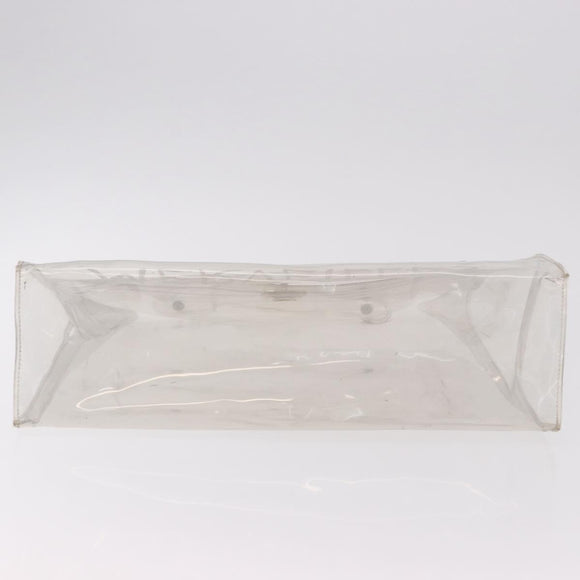 HERMES Vinyl Kelly Hand Bag Vinyl Clear Auth 184746