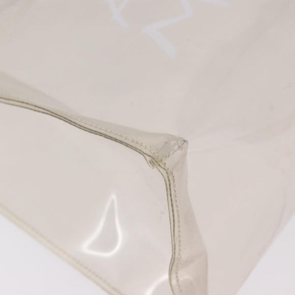 HERMES Vinyl Kelly Hand Bag Vinyl Clear Auth 184747