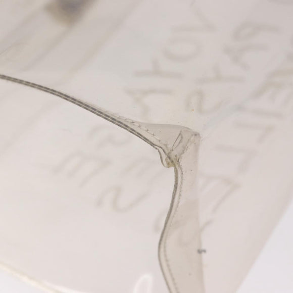 HERMES Vinyl Kelly Hand Bag Vinyl Clear Auth 184747