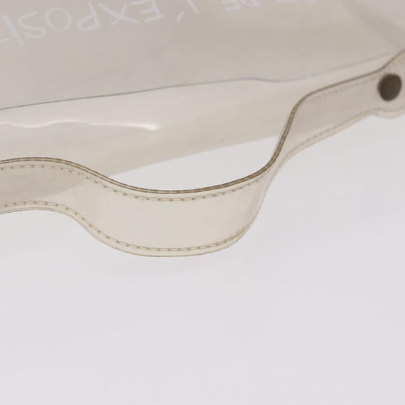 HERMES Vinyl Kelly Hand Bag Vinyl Clear Auth 184747