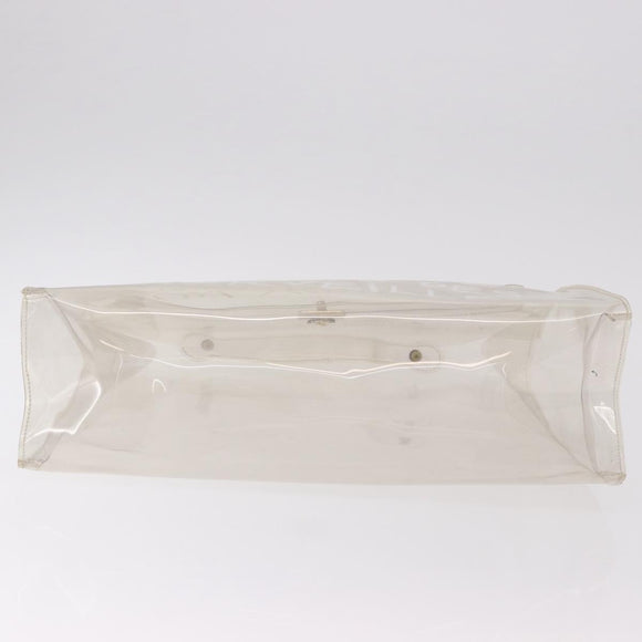 HERMES Vinyl Kelly Hand Bag Vinyl Clear Auth 184747