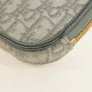 Christian Dior Oblique 30 Phone Case Trotter Canvas Chain Bag Gray Auth 184749M-13