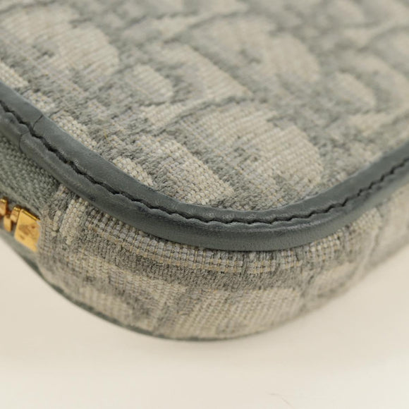 Christian Dior Oblique 30 Phone Case Trotter Canvas Chain Bag Gray Auth 184749M