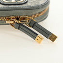 Christian Dior Oblique 30 Phone Case Trotter Canvas Chain Bag Gray Auth 184749M-17