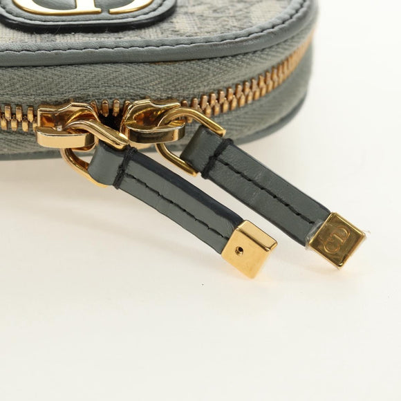 Christian Dior Oblique 30 Phone Case Trotter Canvas Chain Bag Gray Auth 184749M