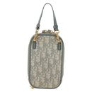 Christian Dior Oblique 30 Phone Case Trotter Canvas Chain Bag Gray Auth 184749M-3