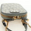 Christian Dior Oblique 30 Phone Case Trotter Canvas Chain Bag Gray Auth 184749M-6