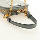 Christian Dior Oblique 30 Phone Case Trotter Canvas Chain Bag Gray Auth 184749M-7