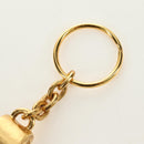 CHANEL COCO Mark Whistle Key Holder metal Gold Auth 184755M-8
