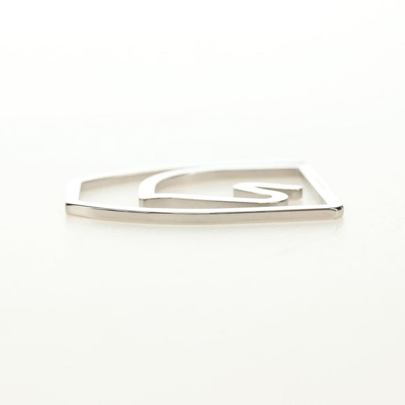 HERMES Equestre Money Clip metal Silver Auth 184756M