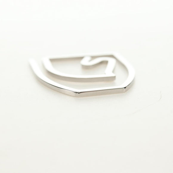 HERMES Equestre Money Clip metal Silver Auth 184756M