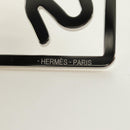 HERMES Equestre Money Clip metal Silver Auth 184756M-9