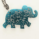 HERMES Elephant Bag Charm Leather Gray Auth 184758M-3