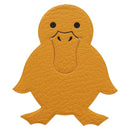 HERMES Duck Pika Book Bookmark Leather Yellow Auth 184759M-2