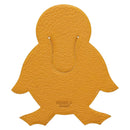 HERMES Duck Pika Book Bookmark Leather Yellow Auth 184759M-3