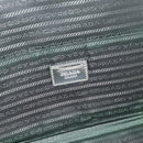 PRADA Clutch Bag Patent leather Silver Gold Auth 184773-9