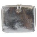 PRADA Clutch Bag Patent leather Silver Gold Auth 184773-13