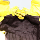 CELINE Hand Bag Leather Yellow Silver Auth 184774-17