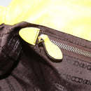 CELINE Hand Bag Leather Yellow Silver Auth 184774-19