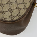GUCCI GG Supreme Web Sherry Line Bag PVC Beige Gold 72 02 024 Auth 184776A-12
