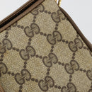 GUCCI GG Supreme Web Sherry Line Bag PVC Beige Gold 72 02 024 Auth 184776A-14