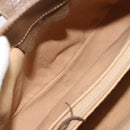 GUCCI GG Supreme Web Sherry Line Bag PVC Beige Gold 72 02 024 Auth 184776A-17