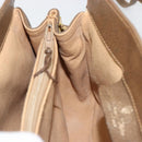 GUCCI GG Supreme Web Sherry Line Bag PVC Beige Gold 72 02 024 Auth 184776A-19