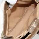 GUCCI GG Supreme Web Sherry Line Bag PVC Beige Gold 72 02 024 Auth 184776A-22