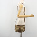 GUCCI GG Supreme Web Sherry Line Bag PVC Beige Gold 72 02 024 Auth 184776A-24