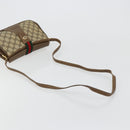 GUCCI GG Supreme Web Sherry Line Bag PVC Beige Gold 72 02 024 Auth 184776A-7