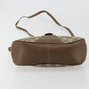 GUCCI GG Supreme Web Sherry Line Bag PVC Beige Gold 72 02 024 Auth 184776A-9