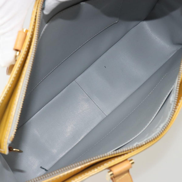 LOUIS VUITTON Monogram Vernis Columbus Tote Bag Gris M91028 LV Auth 184777
