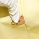 LOUIS VUITTON Monogram Vernis Houston Hand Bag Lime Yellow M91055 LV Auth 184778-12