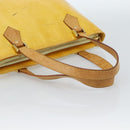 LOUIS VUITTON Monogram Vernis Houston Hand Bag Lime Yellow M91055 LV Auth 184778-7