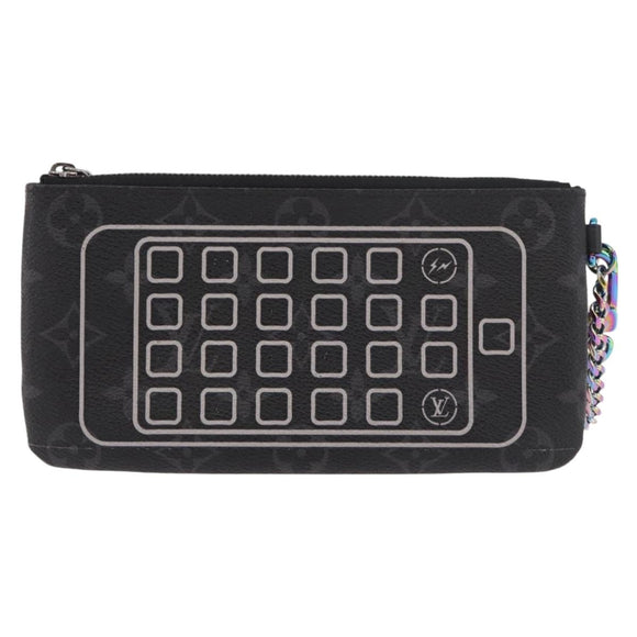LOUIS VUITTON Monogram Eclipse Fragment iPhone Case M64433 LV Auth 184781M