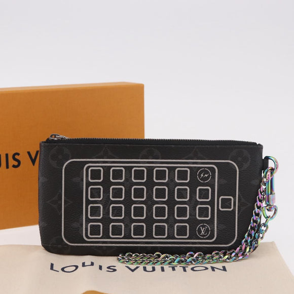 LOUIS VUITTON Monogram Eclipse Fragment iPhone Case M64433 LV Auth 184781M